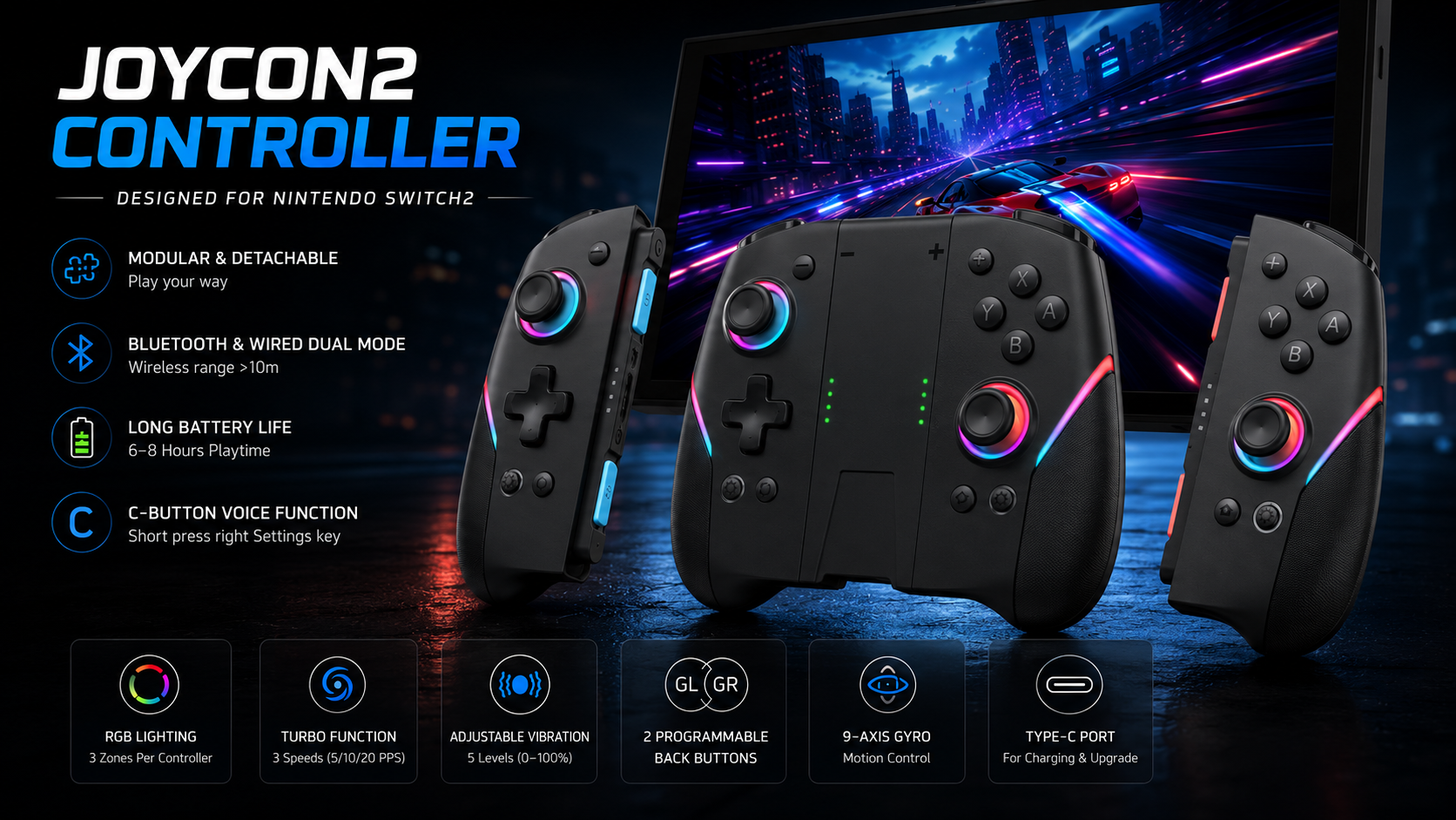 Wireless Controller for Nintendo Switch 2